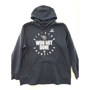 Team Issue Tennessee Titans Playoffs Warm Up Hoodie‎ Mens 2XL Nike Dri-Fit